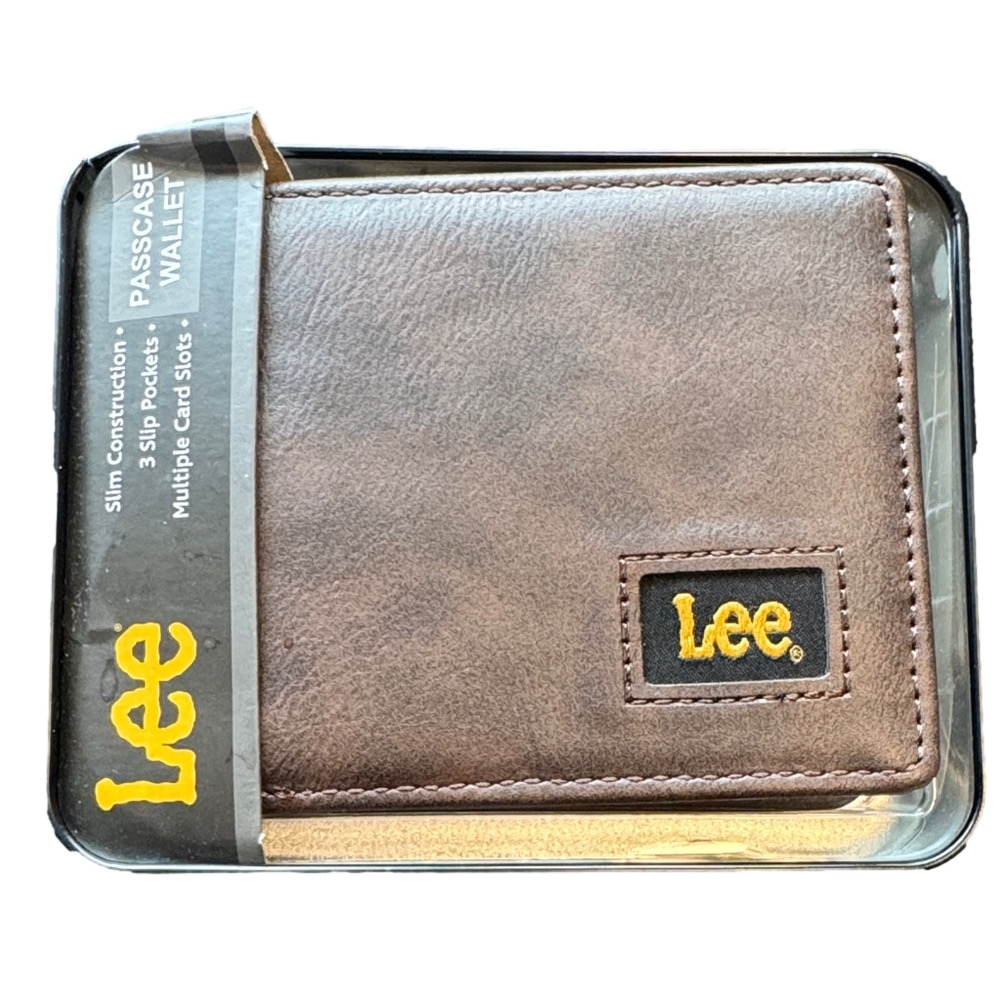 Lee Brown Leather Wallet NWT
